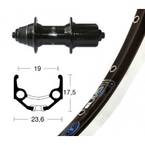 R.ARR.28x1.75 WINORA RIGIDE ZAC 19 T 3000 BLO.RA.135mm NR/AR - 2147544900 - 4032191829012