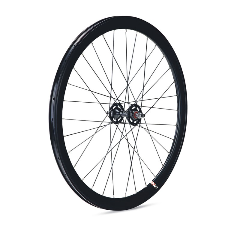 ROUE AVANT GURPIL PISTE FIXED 42 mm NOIRE MOYEU NOIR - 501635 - 8420015016353