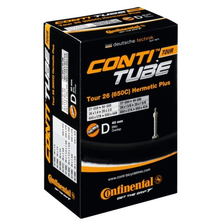 CHAMBRE À AIR CONTINENTAL TOUR HERMETIC PLUS 26x1 1/8-1.75'' - 1822710000 - 4019238556643