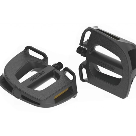 PÉDALES ERGOTEC EP-2 9/16   AVEC RÉFLECTEURS NOIRES - 86062001 - 4016538105663