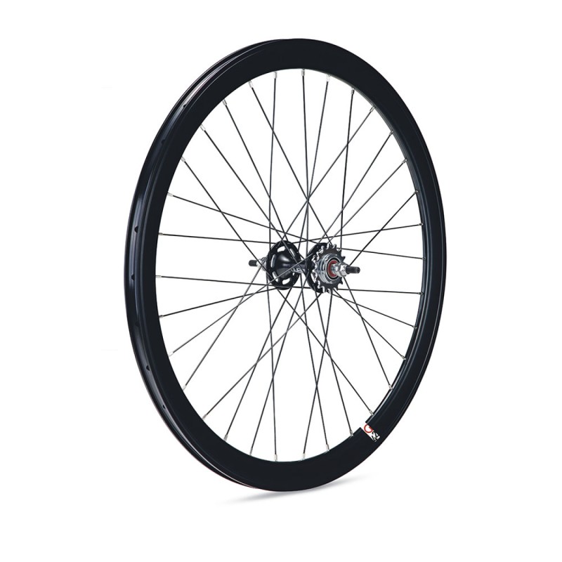 ROUE ARRIÈRE GURPIL PISTE FIXED 42 mm NOIRE MOYEU NOIR - 501636 - 8420015016360