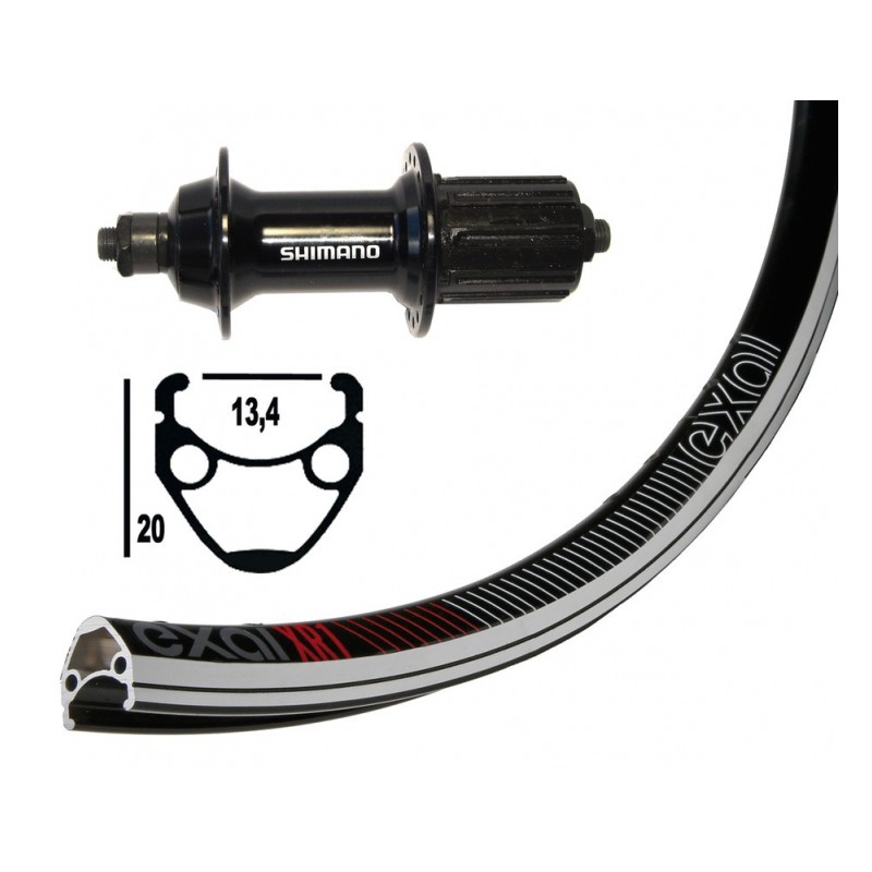 R.ARR.700C WINORA EXAL XR-1 32 TR.SH.TIAGRA BLO.RA.130 NOIRE - 2148511600 - 4055149125097