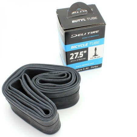 CHAMBRE A AIR VELO 27.5" x 2.10 A 2.40 DELI TIRE / WTP PRESTA VP