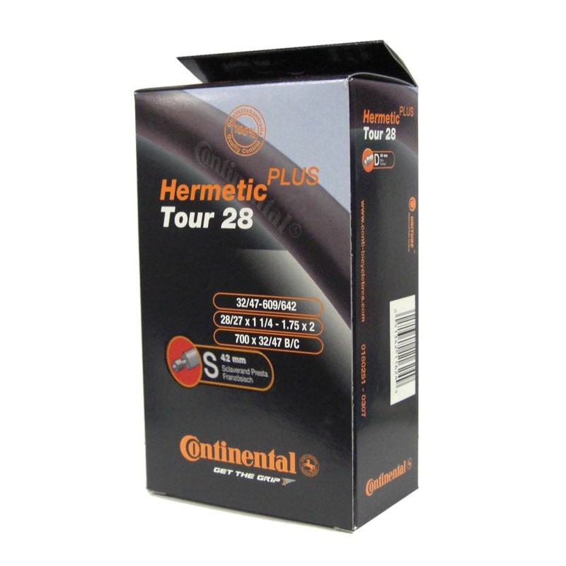 CHAMBRE À AIR CONTINENTAL TOUR HERMETIC PLUS 28x1 1/4-1.75'' - 1820910000 - 4019238557008