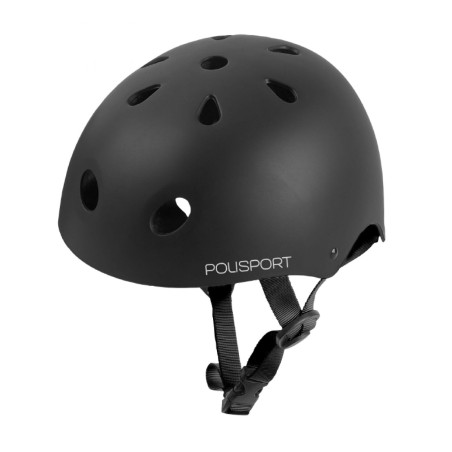 CASQUE VELO CITY ADULTE POLISPORT URBAN PRO NOIR TAILLE 55-58 SYSTEM QUICK LOCK