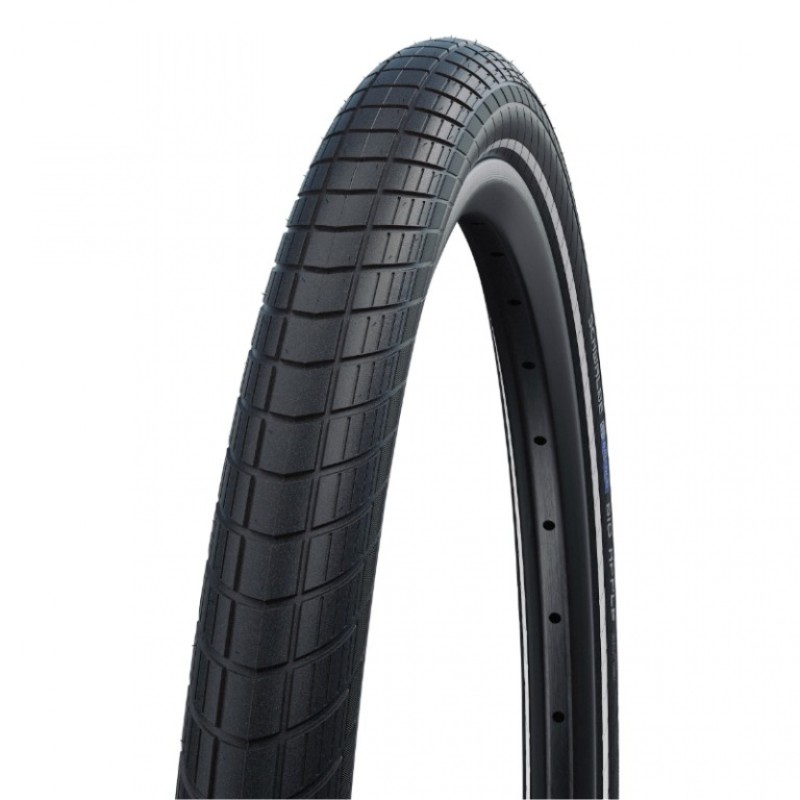 PNEU SCHWALBE BIG APPLE 28x2.00 K-GUARD RIGIDE NOIR C/RÉFL - 11100429.01 - 4026495673976