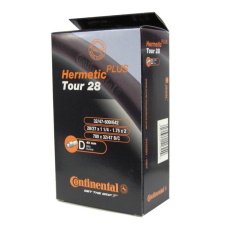 CHAMBRE À AIR CONTINENTAL TOUR HERMETIC PLUS 28x1 1/4-1.75'' - 1820810000 - 4019238556995