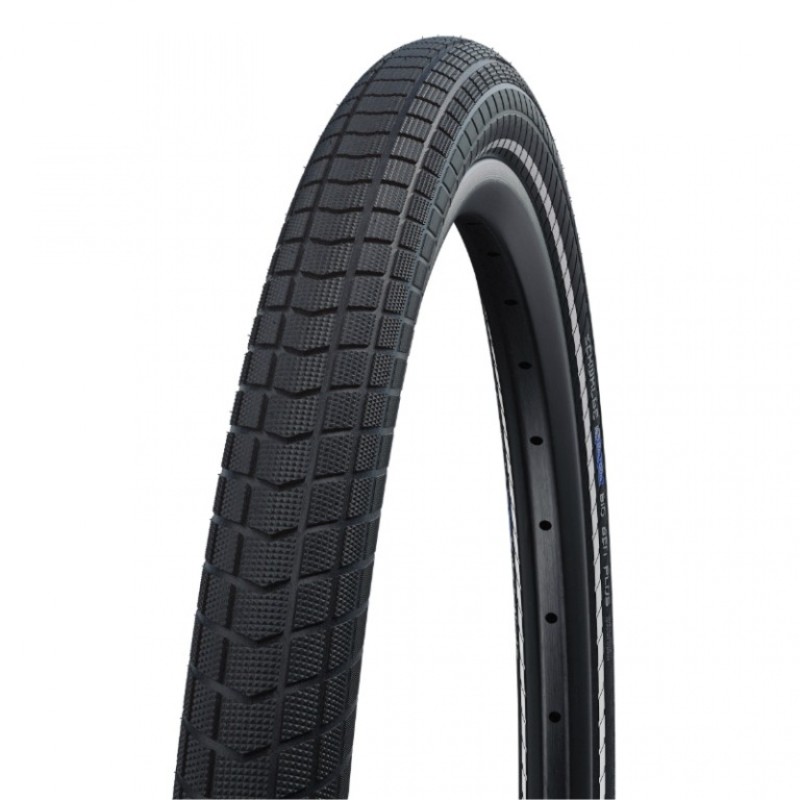 Pneu vtt urbain - vae 24 x 2.15 Schwalbe big ben plus addix noir tr (55-507) renfort green-guard homologue vae e50