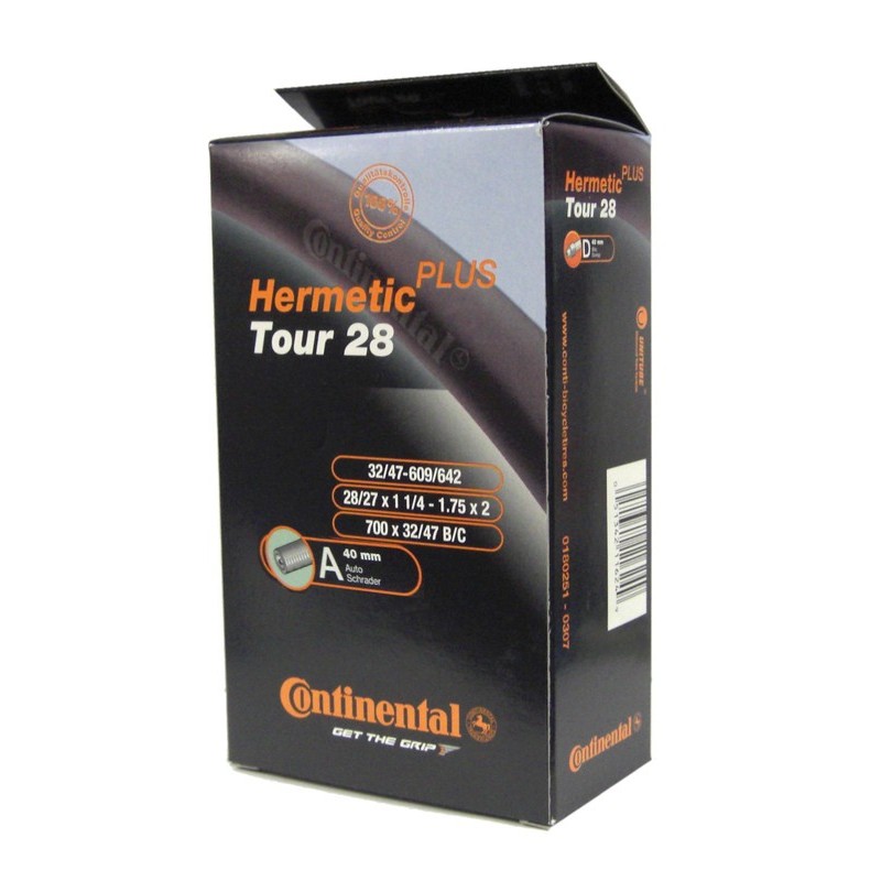 CHAMBRE À AIR CONTINENTAL TOUR HERMETIC PLUS 28x1 1/4-1.75'' - 1821010000 - 4019238557015