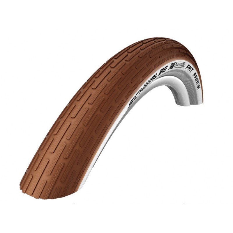 PNEU SCHW.FAT FRANK 28x2.00 K-G RIGIDE MARRON/BLANC RÉFL. - 11100582 - 4026495667913