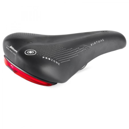 SELLE SELLE BASSANO VIRTUAL VTT CONFORT NOIRE AVEC LUMIÈRE - NS1 000020 - 8032909911769