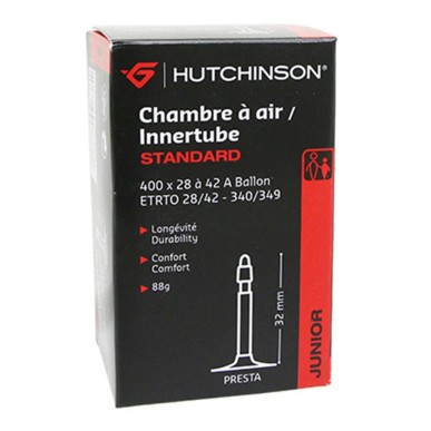 CHAMBRE A AIR HUTCHINSON VELO 400x28-42A VALVE PRESTA 32MM