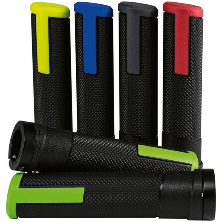 J.POIGNÉES ERGOTEC PORTO MTB KRATON/ALU 130/130 NOIR/VERT - 61693001 - 4016538101450