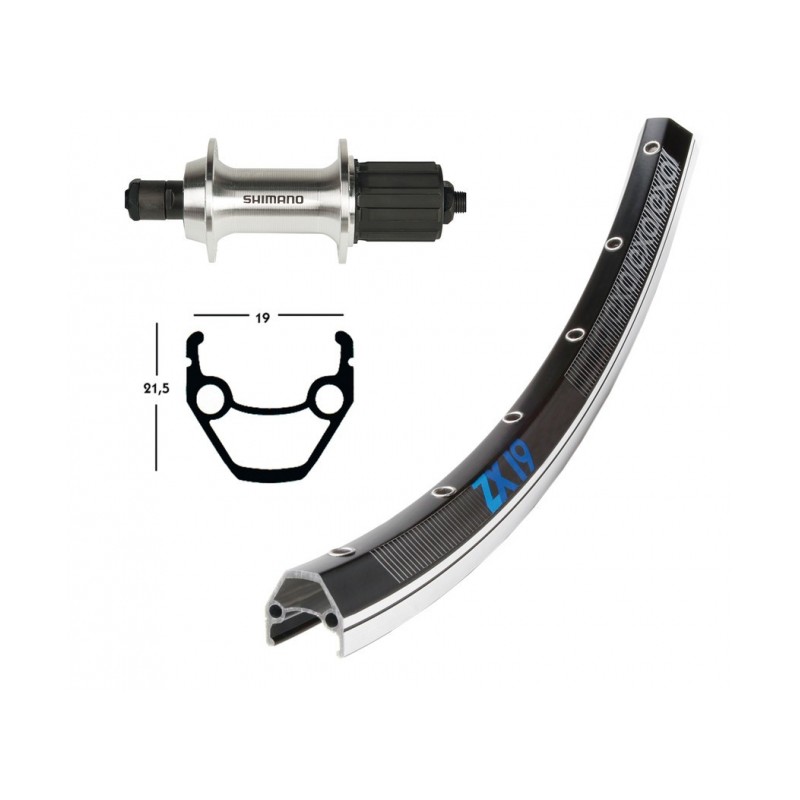 R.ARR.28x1.75 WINORA EXAL ZX 19 SH.TX800 BLO.RA.135mm NR/ARG - 2149745300 - 4032191745718