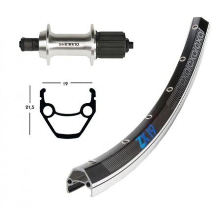 R.ARR.28x1.75 WINORA EXAL ZX 19 SH.TX800 BLO.RA.135mm NR/ARG - 2149745300 - 4032191745718