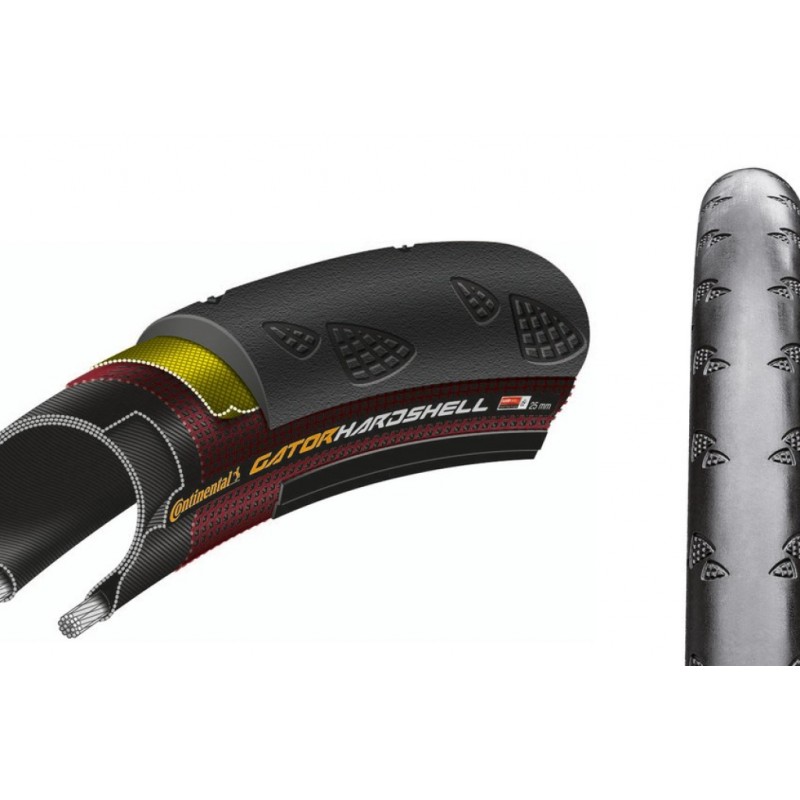 PNEU CONTINENTAL GATOR HARDSHELL 700x25C RIGIDE NOIR - 1003120000 - 4019238466393