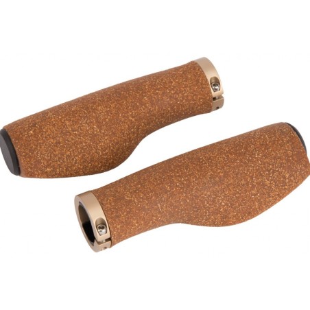 J.POIGNÉES ERGOTEC KYOTO KORK VTT 130/130mm CAOUTCHOUC MAR. - 61612001 - 4016538099443