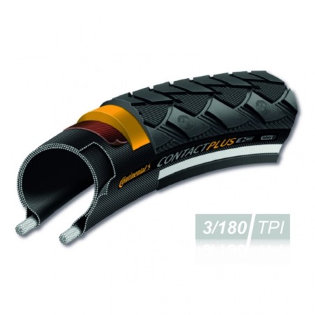 PNEU CONTINENTAL CONTACT PLUS REFLEX 700x32 NOIR - 1010040000 - 4019238639940
