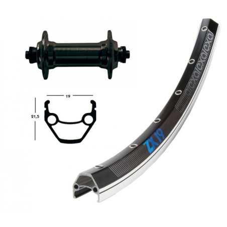 R.AVA.26x1.75 WINORA EXAL ZX 19 BLO.RA.NR.100mm NOIRE/ARGENT - 2149959100 - 4032191779881