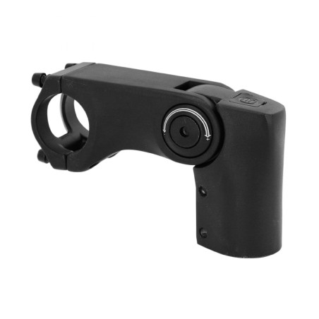 POTENCE VTT -URBAIN-TREKKING ERGOTEC REGLABLE SEPIA REHAUSSE ALU NOIR 31.8  L 90mm POUR FOURCHE 1"1-8 (HOMOLOGUE NIVEAU 4)