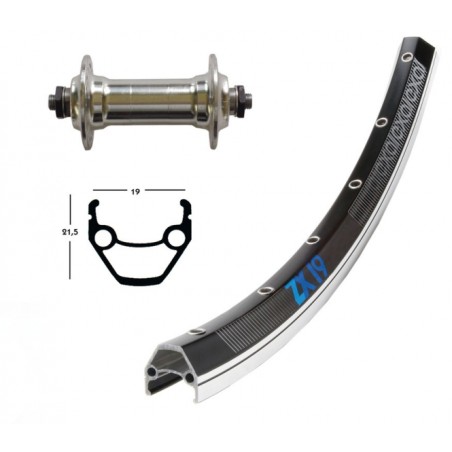 ROUE AVA.26x1.75 WINORA EXAL ZX 19 36 TR.BLO.RA.PL.100 NR/AR - 2149959300 - 4032191723662