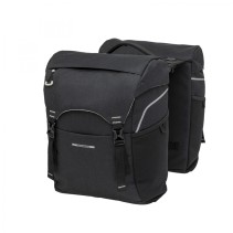 SACOCHES NEW LOOXS SPORTS RACKTIME 32L IMPERMÉABLES POLYESTER NOIRES AVEC RÉFLÉCHISSANTS  39x29x16cm