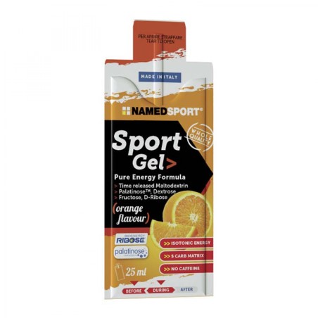 GEL NAMEDSPORT SPORT GEL AVANT/PENDANT ORANGE 25 ml (32 UNITÉS)