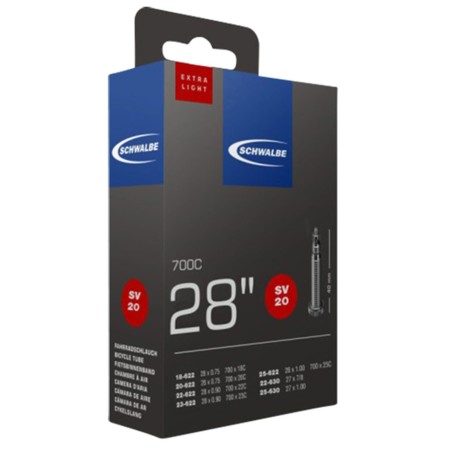CHAMBRE A AIR VELO SCHWALBE SV 20 28x18/25