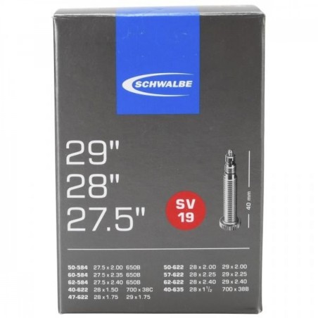 CHAMBRE A AIR SCHWALBE 27,5/29'' X 2.00/2.40  PRESTA