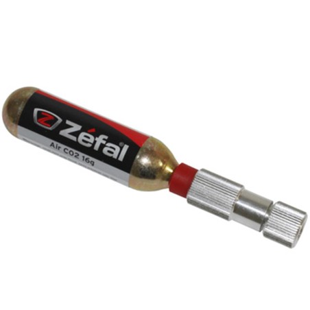 GONFLEUR ZEFAL EZ CONTROL (DEBIT REGLABLE) AVEC CARTOUCHE CO2 FILETE 16g (VP-VS)