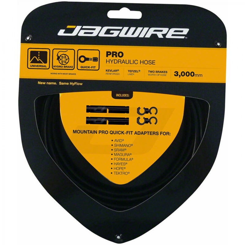 KIT GA.CÂBLE FR.JAGWIRE PRO HYDRAU.5mm 3000mm RENF.KEVLAR NR - HBK400 - 4715910027868