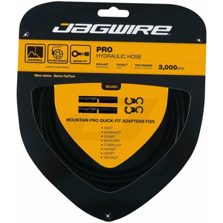 KIT GA.CÂBLE FR.JAGWIRE PRO HYDRAU.5mm 3000mm RENF.KEVLAR NR - HBK400 - 4715910027868