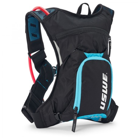 SAC À DOS HYDRATATION USWE VTT HYDRO 3 NDM 1 RÉSERVOIR ELITE 2L TUYAU PLUG-N-PLAY BLEU