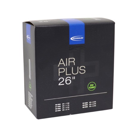 CHAMBRE AIR SCHWALBE AV13AP AIR PLUS 26  VALVE STANDARD 40mm