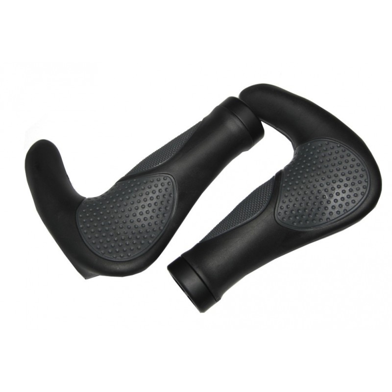 J.POIGNÉES ERGOTEC OSLO VTT KRATON/GEL 147mm D.22mm NE/GRIS - 61535001 - 4016538075799