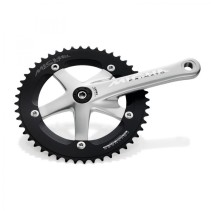 PÉDALIER MICHE PRIMATO ADVANCED 165mm BCD144 48 DENTS ARG/NR - CSPA0BSD48000 - 8058258291925