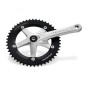 PÉDALIER MICHE PRIMATO ADVANCED 165mm BCD144 48 DENTS ARG/NR - CSPA0BSD48000 - 8058258291925