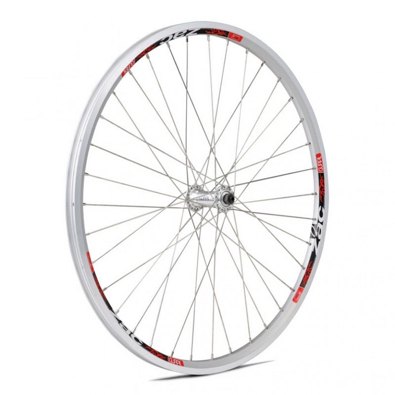 ROUE AVANT GURPIL 26" ZAC BLOCAGE ALUMINIUM ARGENT - 30030 - 8420011300302