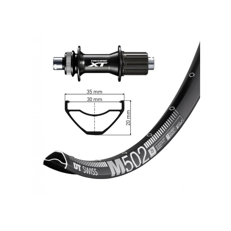 R.AR.29  WINO.DT SWISS M502 32TR.DIS.CL DEORE XT FHM 8010 BO - 2146857100 - 4055149264949