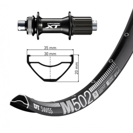 R.AR.29  WINO.DT SWISS M502 32TR.DIS.CL DEORE XT FHM 8010 BO - 2146857100 - 4055149264949