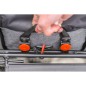 SACOCHE ARRIERE VELO LATERALE ZEFAL URBAN MESSENGER ETANCHE 11L  GRIS - (35x13x30cm) - FABRIQUE EN MATERIAU RECYCLE