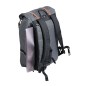 SACOCHE ARRIERE VELO LATERALE SAC A DOS ZEFAL URBAN BACKPACK GRIS 27L FIXATION SUR PORTE BAGAGE (30x45x13) - FABRIQUE EN