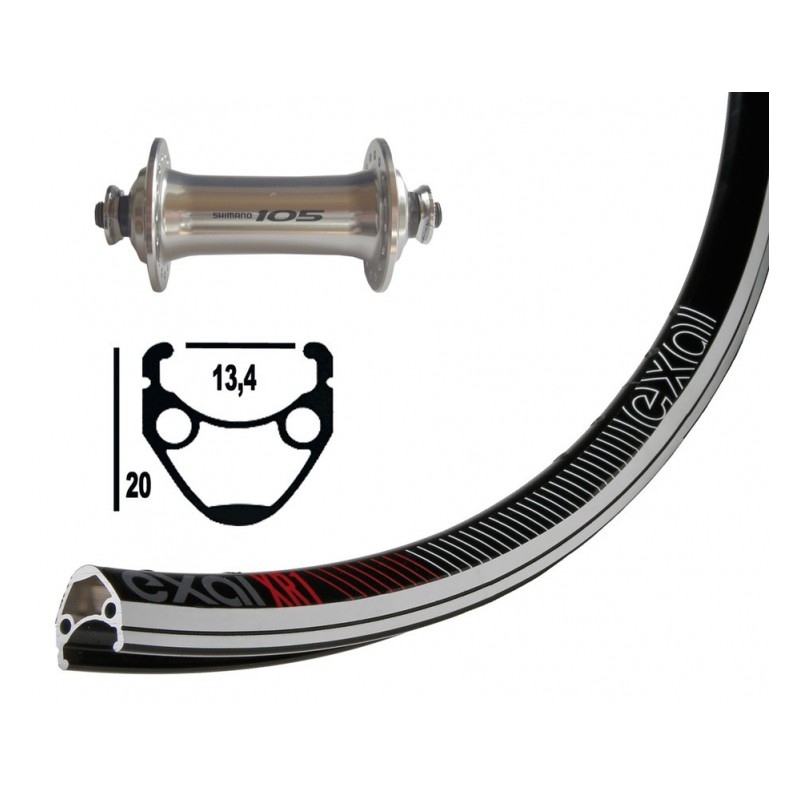 ROUE AV.28  700C WINORA EXAL XR-1 36TR.SH.105 BLO.RAP.100 N/ - 2148512100 - 4032191685960