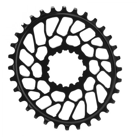PLATEAU ABSOLUTE BLACK OVALE 30D DM BB30 SRAM 1x10-12V ALU N - SRBB30OV30BK - 5110846000197