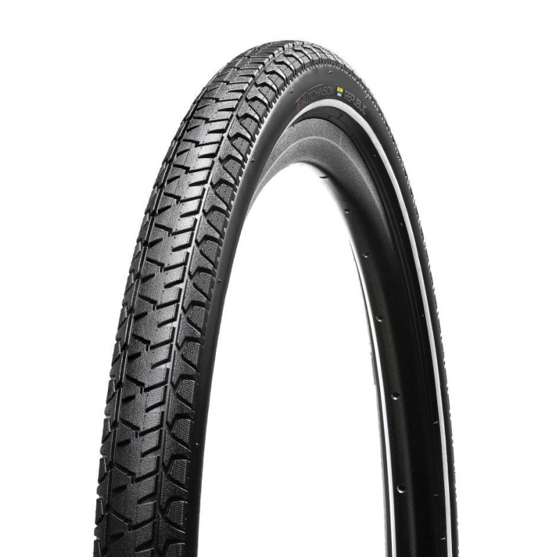 PNEU VÉLO ELECTRIQUE HUTCHINSON REPUBLIC INFINITY TUBE TYPE TR 26X2" NOIR REFLEX