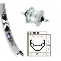 ROUE AV 20X1.75 M-DYNAMO DH3N20 NT 36T RIGIDA X-STAR 19 ARG - 2142013200 - 4032191722061