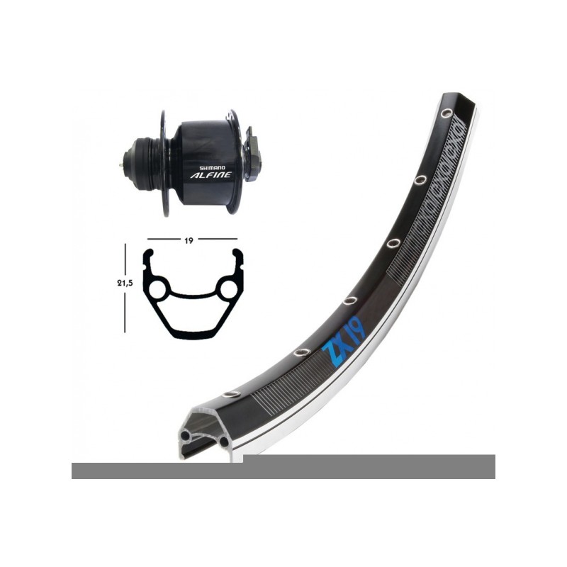 ROUE AV 26X1.75 MOY.DYN.ALFINE NR QR 36T ZX19 NOIR/ARGENT,RA - 2146064700 - 4032191777474