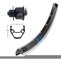 ROUE AV 26X1.75 MOY.DYN.ALFINE NR QR 36T ZX19 NOIR/ARGENT,RA - 2146064700 - 4032191777474