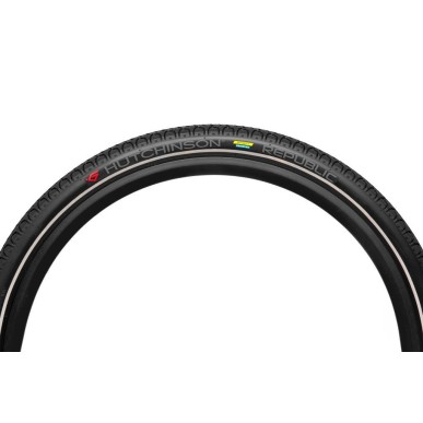 PNEU VÉLO ELECTRIQUE HUTCHINSON REPUBLIC INFINITY TUBE TYPE TR 27,5X2,4" NOIR REFLEX