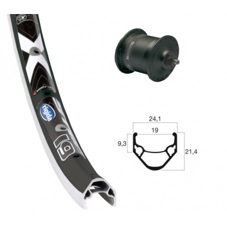 ROUEAV28X1.75DYN.MOY.DH3N30NR.BL.RAP.36T RIGIDA X-STAR19 NOI - 2146456400 - 4032191826585